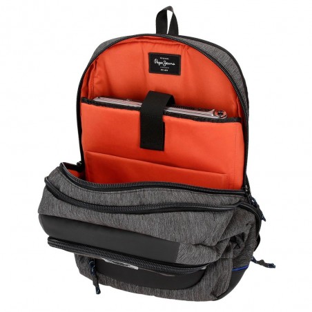 Sac à dos extensible ordinateur 15,6" homme PEPE JEANS LONDON "Raw" gris chiné Sac à dos extensible ordinateur 15,6" homme PEPE JEANS LONDON "Raw" gris chiné
