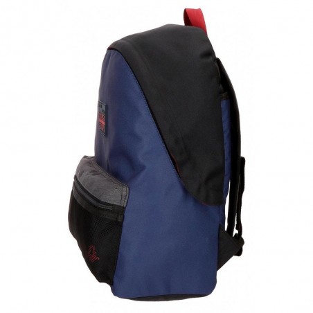 Sac à dos scolaire garçon PEPE JEANS LONDON "Hammer" bleu/noir Sac à dos scolaire garçon PEPE JEANS LONDON "Hammer" bleu/noir