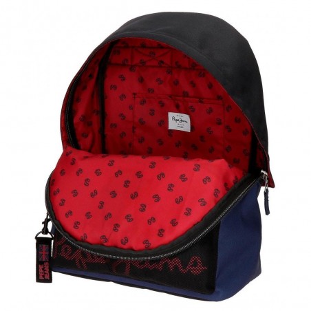 Sac à dos scolaire garçon PEPE JEANS LONDON "Hammer" bleu/noir Sac à dos scolaire garçon PEPE JEANS LONDON "Hammer" bleu/noir