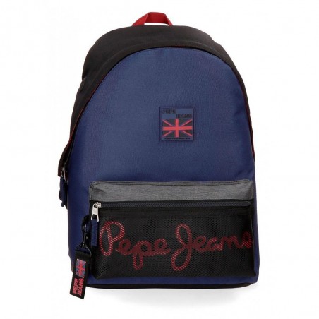 Sac à dos scolaire garçon PEPE JEANS LONDON "Hammer" bleu/noir Sac à dos scolaire garçon PEPE JEANS LONDON "Hammer" bleu/noir