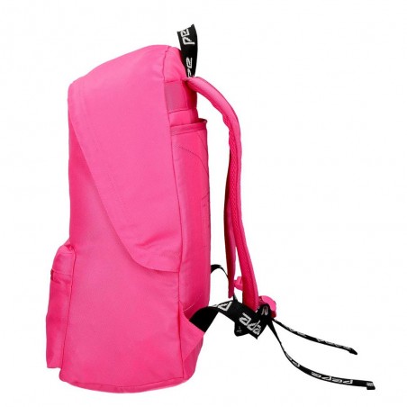 Sac à dos scolaire ado fille marque PEPE JEANS LONDON "Uma" rose fuchsia style eastpak