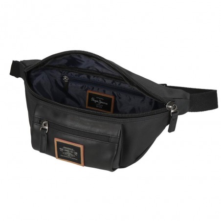 Sac banane homme marque PEPE JEANS LONDON "Pathway" noir