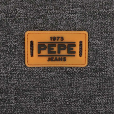 Sacoche ordinateur 15,6 pouces homme marque PEPE JEANS LONDON "Irvin" gris chiné Sacoche ordinateur 15,6 pouces homme marque PEPE JEANS LONDON "Irvin" gris chiné