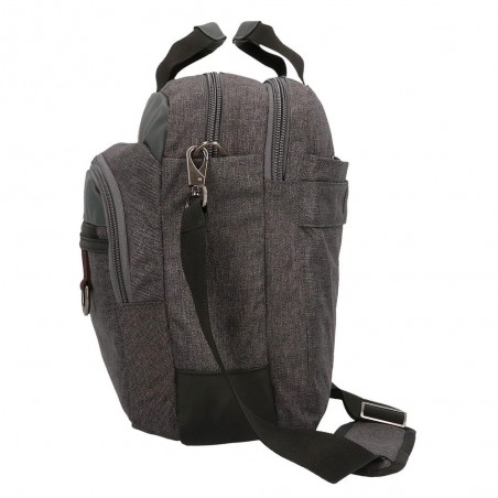Sacoche ordinateur 15,6 pouces homme marque PEPE JEANS LONDON "Irvin" gris chiné Sacoche ordinateur 15,6 pouces homme marque PEPE JEANS LONDON "Irvin" gris chiné