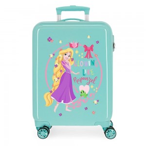 Valise cabine fille DISNEY Princesse Raiponce vert menthe