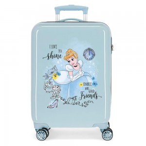 Valise cabine fille DISNEY Princesse Cendrillon bleu ciel