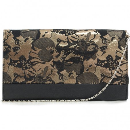 Pochette Soirée Fleur - Doré
