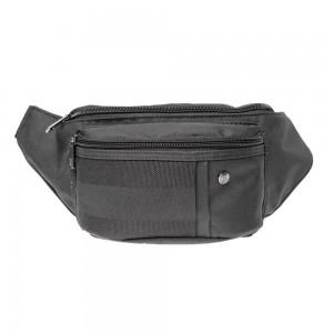 Sac banane homme SERGE BLANCO "Trentino" noir marque rugby