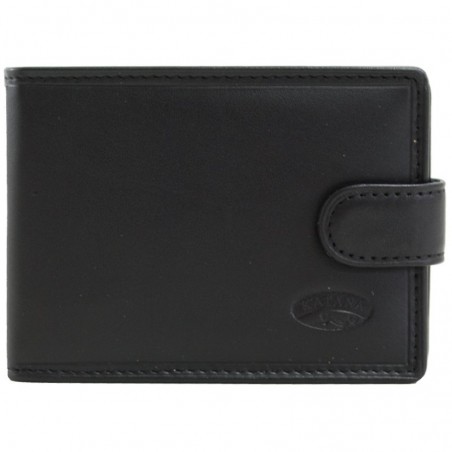 Porte-monnaie Cuir souple lisse - Noir