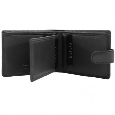 Porte-monnaie Cuir souple lisse - Noir Porte-monnaie Cuir souple lisse - Noir