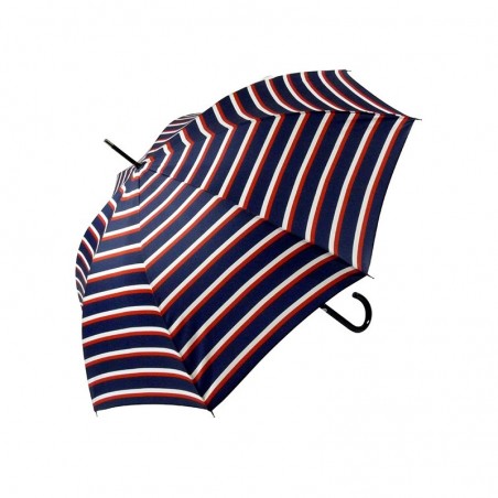 Parapluie long LE PARAPLUIE FRANÇAIS "Rayures" marine made in France