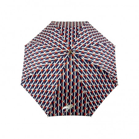 Parapluie pliant LE PARAPLUIE FRANÇAIS "Géométrique" marine made in France