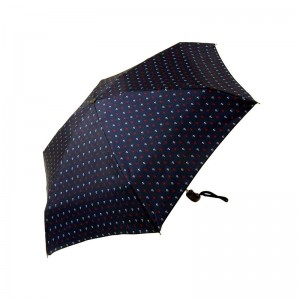 Parapluie pliant LE PARAPLUIE FRANÇAIS "mini ancres" bleu marine made in France