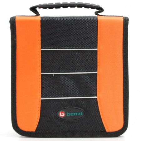 Pochette de rangement 48 CD/DVD BENZI orange | Étui classement pas cher