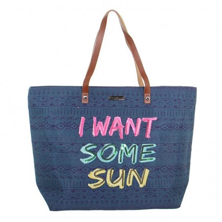 Sac de plage femme LES TROPEZIENNES "Concarneau" bleu marine Sac de plage femme LES TROPEZIENNES "Concarneau" bleu marine