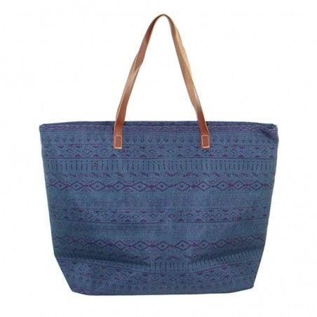 Sac de plage femme LES TROPEZIENNES "Concarneau" bleu marine Sac de plage femme LES TROPEZIENNES "Concarneau" bleu marine