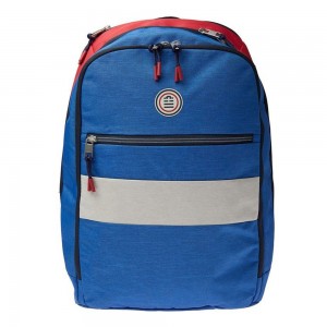 Sac à dos ordinateur 15 pouces homme SERGE BLANCO "Blue Star" bleu rouge marque rugby