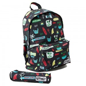 Sac à dos + trousse RIP CURL "Dome" imprimé multico