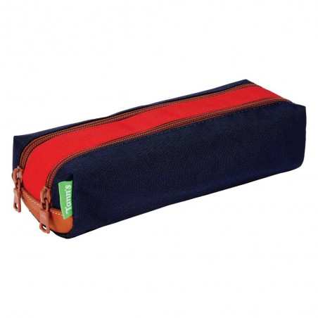 Trousse double TANN'S "Arthur" - marine/rouge