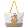 Sac de plage LES TROPEZIENNES PAR M.BELARBI "Ananas" - écru Sac de plage LES TROPEZIENNES PAR M.BELARBI "Ananas" - écru