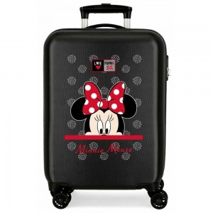Valise cabine fille Disney MINNIE "My Pretty Bow" - noir