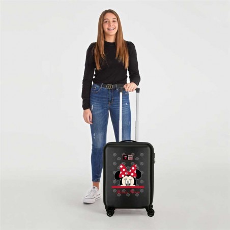 Valise cabine fille Disney MINNIE "My Pretty Bow" - noir