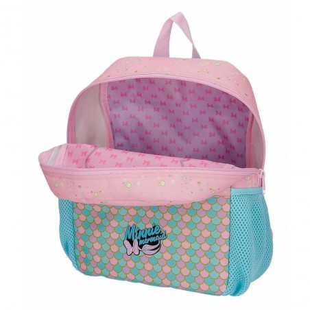 Sac à dos fille Disney MINNIE "Mermaid" 32cm rose idéal maternelle