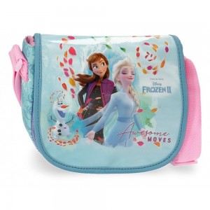 Sac bandoulière enfant LA REINE DES NEIGES "Awesome moves" - bleu