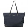 Sac femme type cabas nylon et cuir KATANA bleu marine Sac femme type cabas nylon et cuir KATANA bleu marine