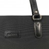 Sac femme type cabas nylon et cuir KATANA noir Sac femme type cabas nylon et cuir KATANA noir