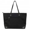 Sac femme type cabas nylon et cuir KATANA noir Sac femme type cabas nylon et cuir KATANA noir