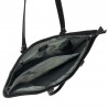 Sac femme type cabas nylon et cuir KATANA noir Sac femme type cabas nylon et cuir KATANA noir