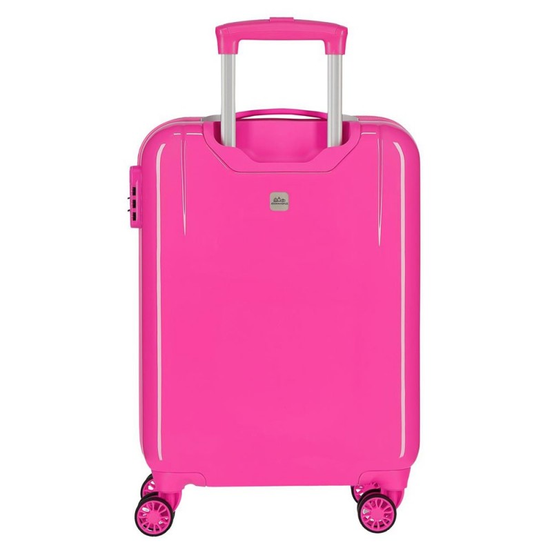 Mini valise rose mignonne pour femme, valise à roulettes de voyage  populaire, 30 x 15 x 24 cm (couleur : rose, taille du bagage : 35,6 cm) :  : Mode