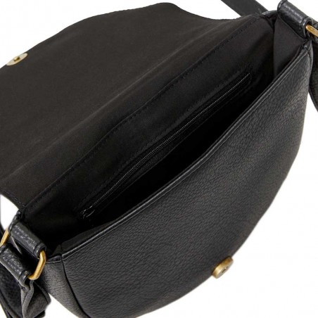 RIP CURL | Sac bandoulière "Kobie" medium noir | Sac à main femme porté croisé en similicuir vegan pas cher