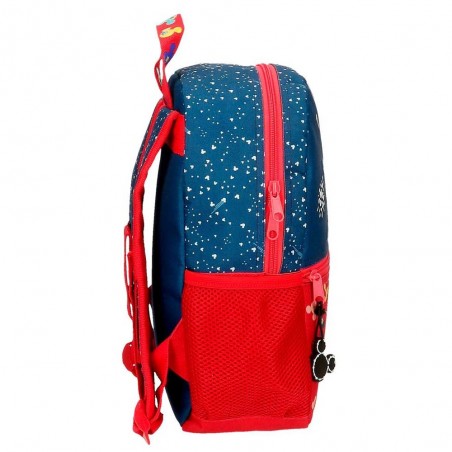 Sac à dos maternelle Disney MICKEY "On the moon" 32cm bleu marine garçon