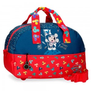 Sac de voyage enfant Disney MICKEY "On the moon" bleu marine garçon