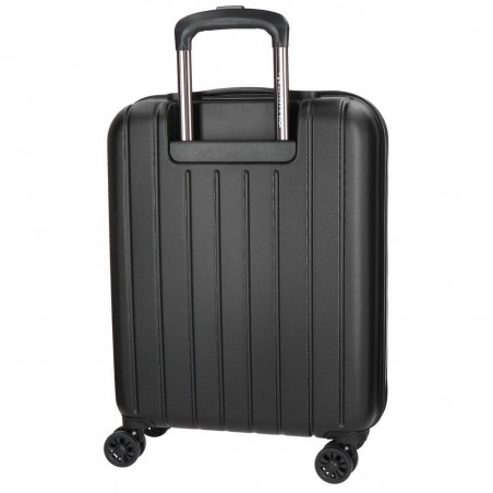 Valise cabine 55cm MOVOM "Wood" noir | Bagage à main avion pas cher