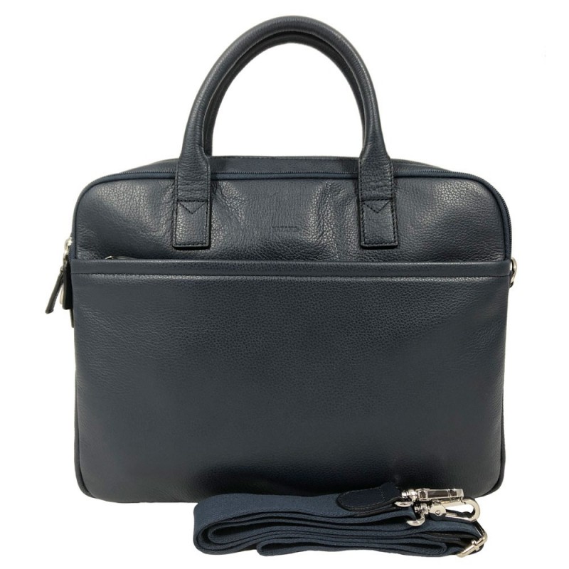 Cartable femme en cuir 2 cpts KATANA marine Planetebag