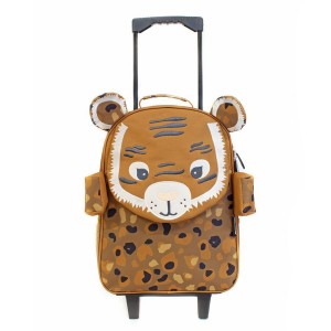 Valise trolley enfant LES DÉGLINGOS "Spéculos le tigre" | Bagage original