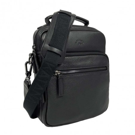 Sacoche homme porté main/épaule en cuir KATANA noir | Pochette bandoulière classique Sacoche homme porté main/épaule en cuir KATANA noir | Pochette bandoulière classique