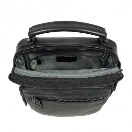 Sacoche homme porté main/épaule en cuir KATANA noir | Pochette bandoulière classique Sacoche homme porté main/épaule en cuir KATANA noir | Pochette bandoulière classique