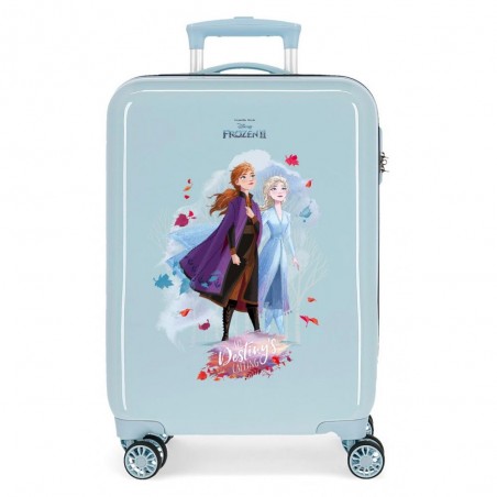 Valise cabine LA REINE DES NEIGES "Destiny is calling" bleu ciel | Bagage enfant Disney