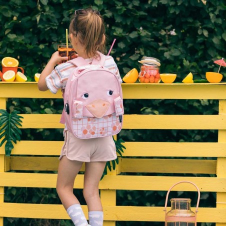 Sac à dos LES DÉGLINGOS "Pomelos l'autruche" | Sac maternelle crèche original pas cher