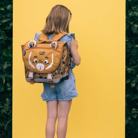 Cartable 35cm LES DÉGLINGOS "Spéculos le tigre" | Cartable mixte original GS CP CE1 CE2 pas cher Cartable 35cm LES DÉGLINGOS "Spéculos le tigre" | Cartable mixte original GS CP CE1 CE2 pas cher