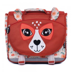 Cartable 35cm LES DÉGLINGOS "Mélimélos la biche" | Sac scolaire mixte GS CP CE1 CE2 original pas cher