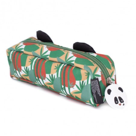 Trousse simple LES DÉGLINGOS "Rototos le panda" | Trousse scolaire originale pas cher