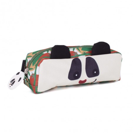 Trousse simple LES DÉGLINGOS "Rototos le panda" | Trousse scolaire originale pas cher