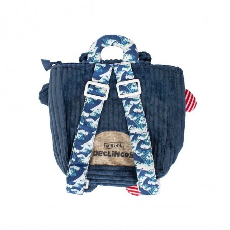 Sac à dos velours LES DÉGLINGOS "Hippipos l'hippopotame" | Sac crèche maternelle original pas cher Sac à dos velours LES DÉGLINGOS "Hippipos l'hippopotame" | Sac crèche maternelle original pas cher