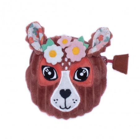 Porte-monnaie enfant LES DÉGLINGOS "Mélimélos la biche" Porte-monnaie enfant LES DÉGLINGOS "Mélimélos la biche"