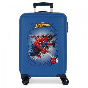 Valise cabine SPIDERMAN "Red" bleu | Bagage enfant garçon Marvel super-héros